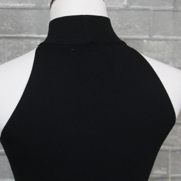 Oliveacous Choker Cutout Black Crop Top - Picture 6 of 8